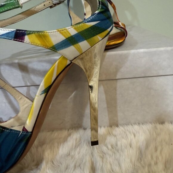 Jimmy Choo Multicolor Lang Strappy Heels - Picture 5 of 12